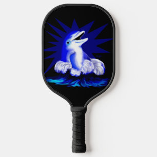 Lächelnder Delfin Pickleball Schläger