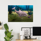 Lächelnder Delfin Poster (Heimbüro)