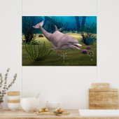 Lächelnder Delfin Poster (Küche)
