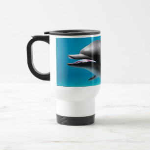 Lächelnder Delfin Reisebecher