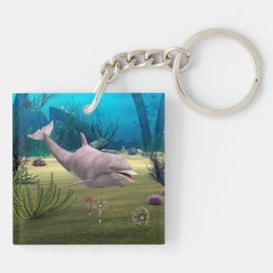 Lächelnder Delfin Schlüsselanhänger