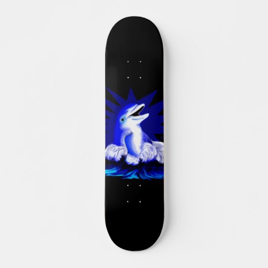 Lächelnder Delfin Skateboard (Vorne)