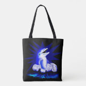 Lächelnder Delfin Tasche (Rückseite)