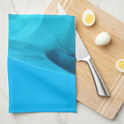 Lächelnder Delphin Küchentuch (Viertel Falte)