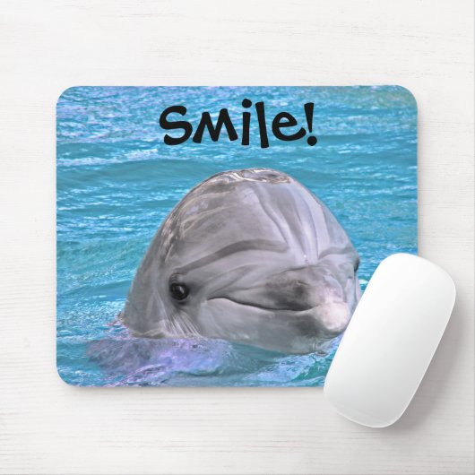 Lächelnder Delphin - Lächeln! Mousepad (Mit Mouse)