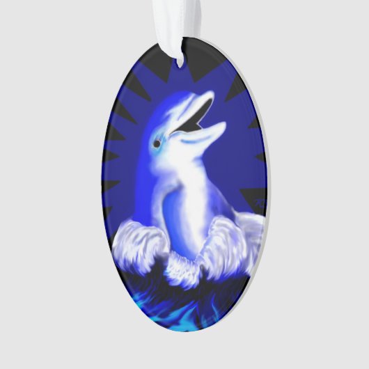 Lächelnder Delphin Ornament (Vorderseite)