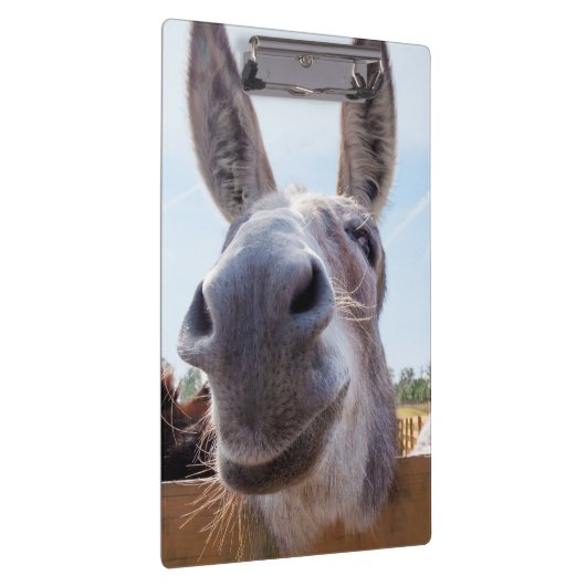 lächelnder Donkey Klemmbrett (Rechts)