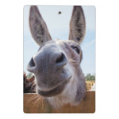 lächelnder Donkey Mini Klemmbrett (Rückseite)