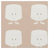 Lächelnder Eibisch Stoff (Nahaufnahme)