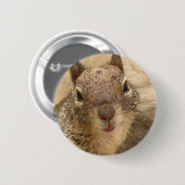 Lächelnder Eichhörnchenknopf Button (Vorne & Hinten)