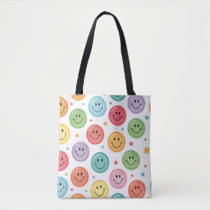 Lächelnder Emoji-Muster Tasche
