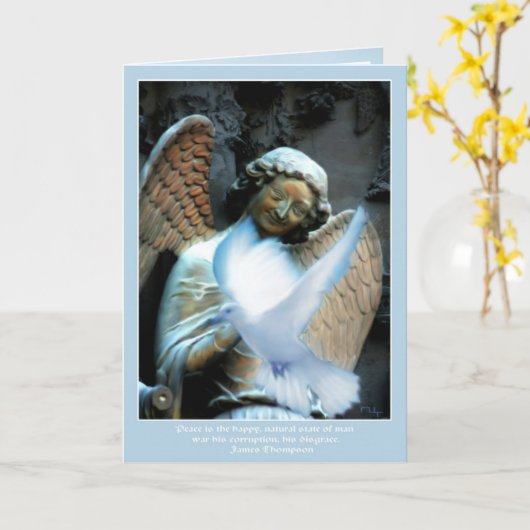 Lächelnder Engel von Reims Karte (Gelbe Blume)