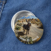 Lächelnder Esel, Oatman Arizona, Route 66 Button