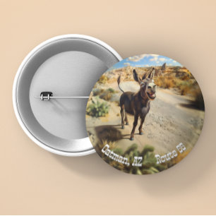 Lächelnder Esel, Oatman Arizona, Route 66 Button