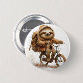 Lächelnder Faulenzer Button (Vorne & Hinten)