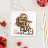 Lächelnder Faulenzer Serviette (Beispiel)