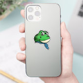 Lächelnder Frosch Aufkleber (Telefon)