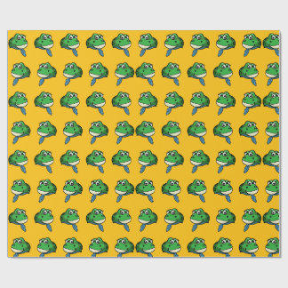 Lächelnder Frosch Geschenkpapier
