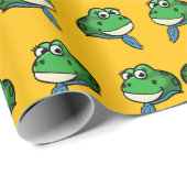Lächelnder Frosch Geschenkpapier (Rolleneckpunkt)
