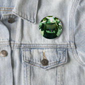 LÄCHELNDER FROSCH, HALLO Knopf Button (Beispiel)