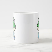 Lächelnder Frosch Jumbo-Tasse (Vorderseite)