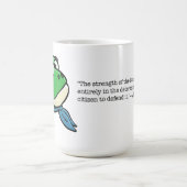 Lächelnder Frosch Kaffeetasse (Mittel)