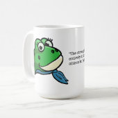 Lächelnder Frosch Kaffeetasse (Vorderseite Links)