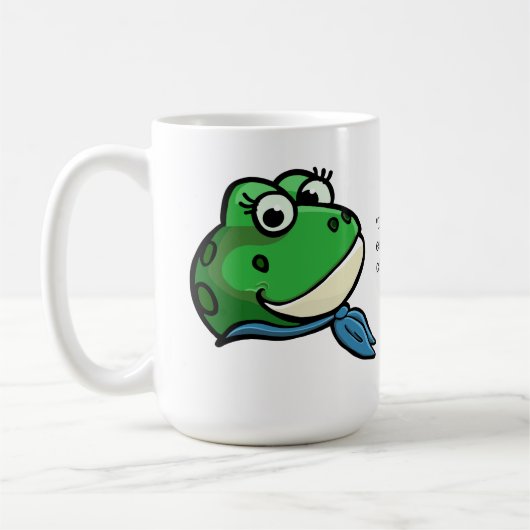 Lächelnder Frosch Kaffeetasse (Links)