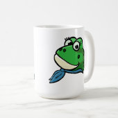Lächelnder Frosch Kaffeetasse (VorderseiteRechts)