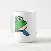 Lächelnder Frosch Kaffeetasse (Vorderseite Links)