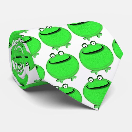 Lächelnder Frosch Krawatte (Gerollt)