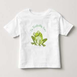 Lächelnder Frosch-Krötenverbündeter niedlicher Kleinkind T-shirt