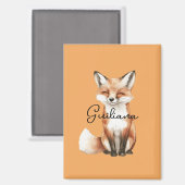 Lächelnder Fuchs Magnet (Vorderseite/Rückseite)