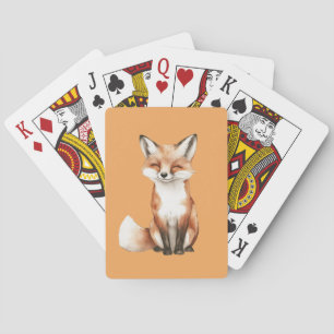 Lächelnder Fuchs Spielkarten
