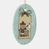 Lächelnder Geschenk-Umbau des Keramikornament (Rechts)