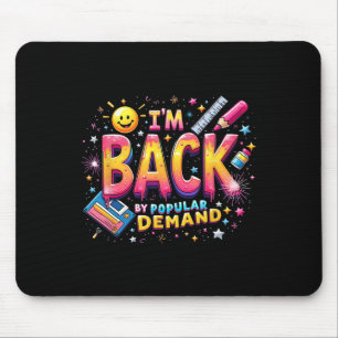 Lächelnder Gesicht-Lehrer Ich bin auf Volksnachfra Mousepad