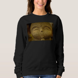 Lächelnder Glücklicher Buddha Minimalist Sweatshirt