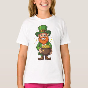 Lächelnder Glücksbringer Kleiner Leprechaun T-Shirt
