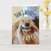 Lächelnder Golden Retriever Hund machen Sie sich k Karte (Gelbe Blume)