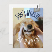 Lächelnder Golden Retriever Hund machen Sie sich k Postkarte (Vorne/Hinten)