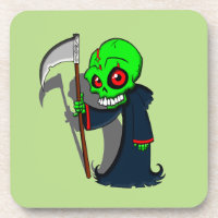 Lächelnder grimmiger Sensenmann Illustration Creep