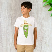 Lächelnder grüner Chili Pepper T-Shirt