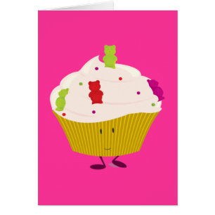 Lächelnder gummiartiger Bärnkleiner kuchen