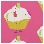 Lächelnder gummiartiger Bärnkleiner kuchen Stoff (Nahaufnahme)