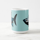 Lächelnder Haifisch Kaffeetasse (Mittel)
