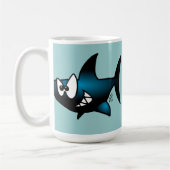 Lächelnder Haifisch Kaffeetasse (Links)