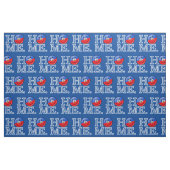 Lächelnder haitianischer FlaggeHousewarming Stoff (Fat Quarter (45,7 x 55,9 cm))