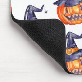 Lächelnder Halloweenkürbis Mousepad (Ecke)
