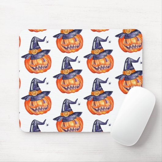 Lächelnder Halloweenkürbis Mousepad (Mit Mouse)