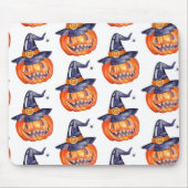 Lächelnder Halloweenkürbis Mousepad (Vorne)